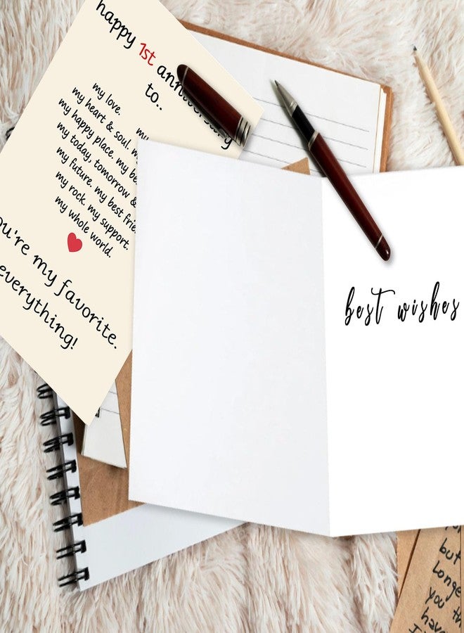 Asmallgf Happy 1 Year Wedding Anniversary Card for Her Him, Funny Gifts for 1st Boyfriend Girlfriend Anniversary, Paper Anniversary for Husband Wife - Image 5