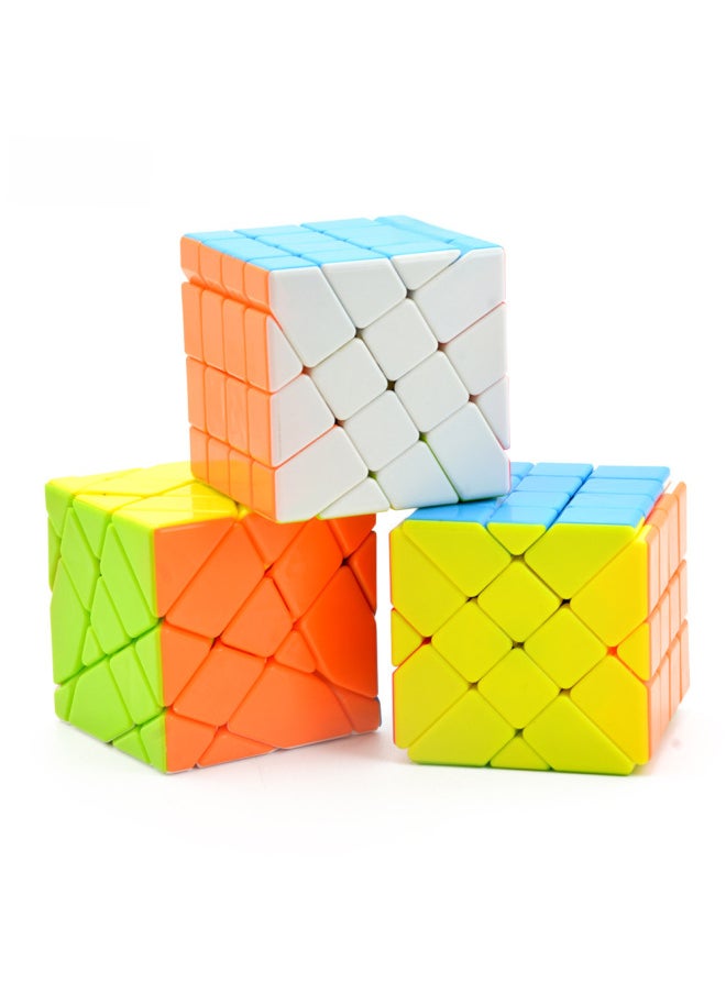 null - [lefun Colorful Special-shaped Series Rubik's Cube] Fourth-order Changing King Kong Moving Edge Zongzi Hot Wheel Wind Pyramid Rubik's Cube-Color:Updated Level 4 Transforming King Kong-color - Image 1