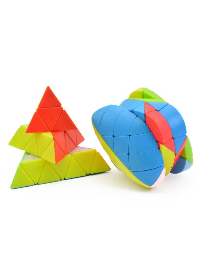 null - [lefun Colorful Special-shaped Series Rubik's Cube] Fourth-order Changing King Kong Moving Edge Zongzi Hot Wheel Wind Pyramid Rubik's Cube-Color:Updated Level 4 Transforming King Kong-color - Image 1