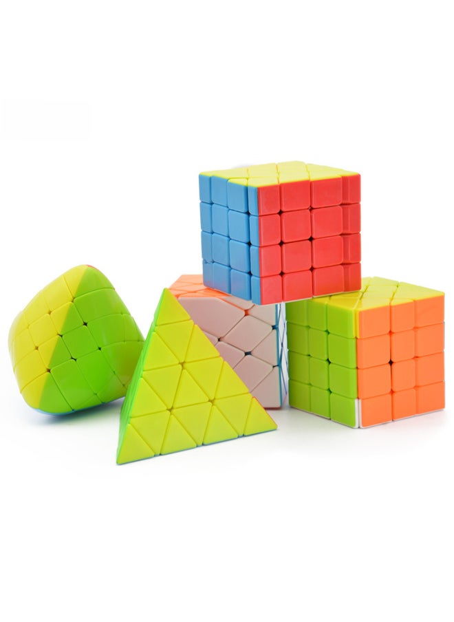 null - [lefun Colorful Special-shaped Series Rubik's Cube] Fourth-order Changing King Kong Moving Edge Zongzi Hot Wheel Wind Pyramid Rubik's Cube-Color:Updated Level 4 Transforming King Kong-color - Image 1