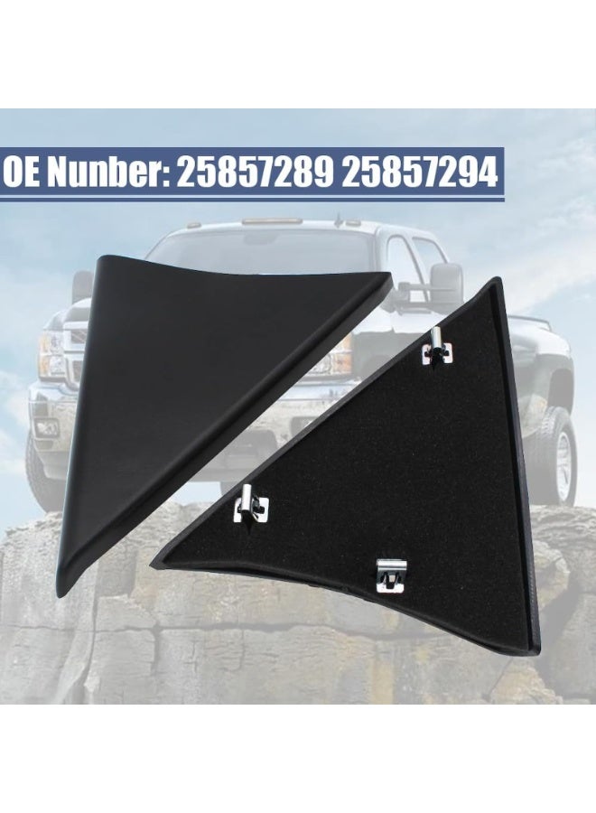 Interior Front Door Upper Trim Panel Set for Chevy & GMC 2007-2014, Compatible with Avalanche, Silverado, Suburban, Tahoe, Sierra, Yukon - Replaces OEM 25857289 - Image 2