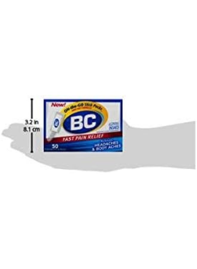 BC Powder | Fast Pain Relief | Aspirin (NSAID) & Caffeine | 50 Count