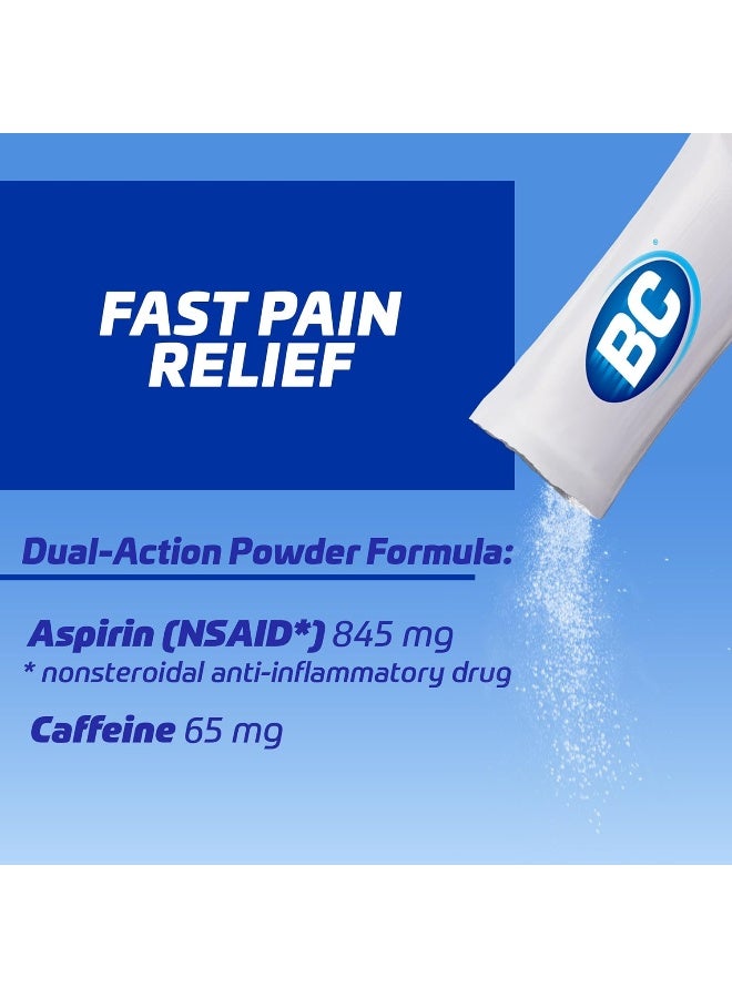 BC Powder | Fast Pain Relief | Aspirin (NSAID) & Caffeine | 50 Count