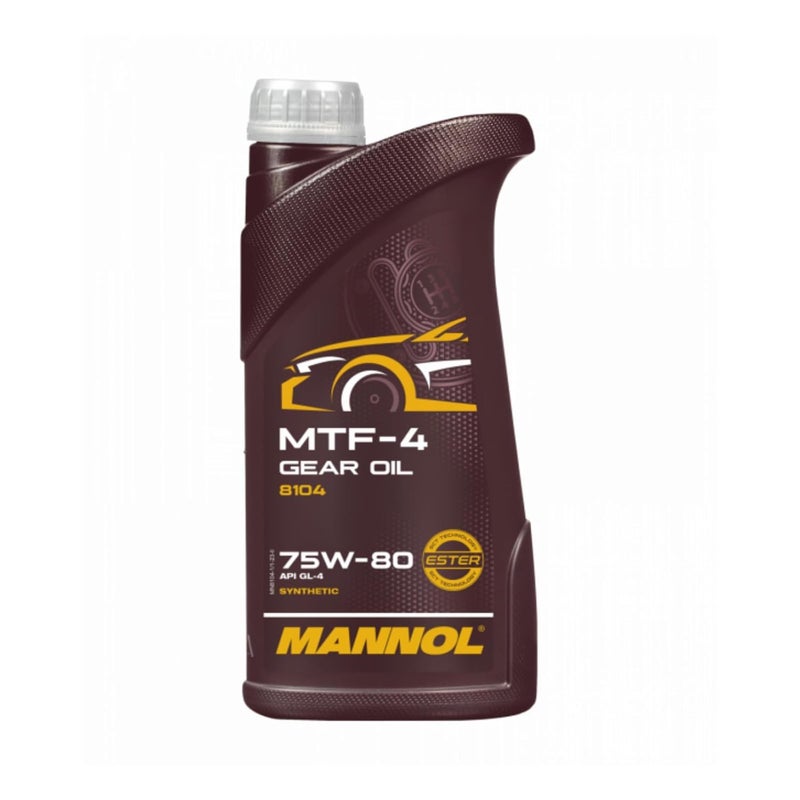 MANNOL MTF-4 Synthetic Gear Oil 75W-80 GL-4 for Manual Transmissions - 1L - Image 1