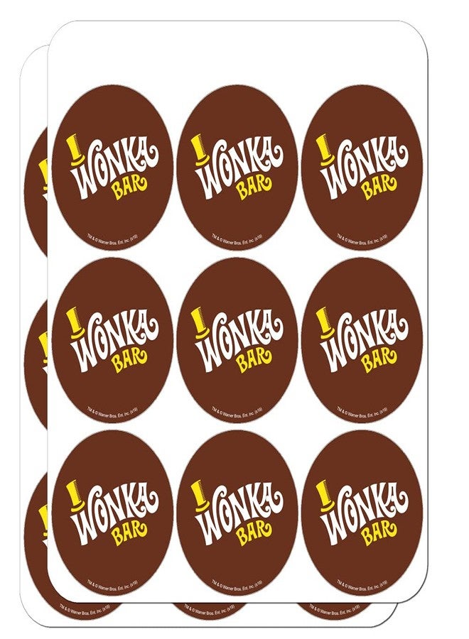 GRAPHICS & MORE Willy Wonka and The Chocolate Factory Wonka Bar Logo Planner Calendar Scrapbooking Crafting Stickers - Image 1