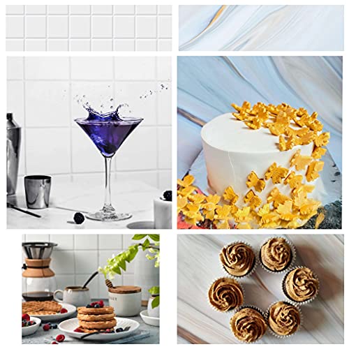 Print Master India Premium Flatlay Tabletop Photography Backdrop Background, Double Sided Waterproof Paper for Food, Small Product Professional Photo Shoot (56x90cm, Pack of 4) 8 Designs (July) - Image 4