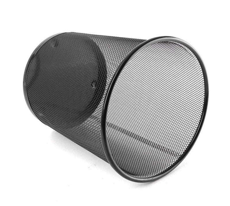 DivineXt Metal Mesh Round Dustbin for Waste & Papers, 28 x 19 x 23 cm,Black(Open-Top) - Image 3