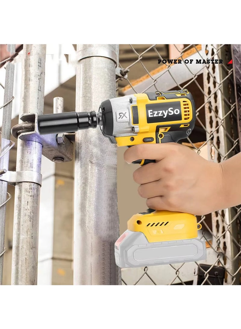 EzzySo مجموعة مفك صدمات ليثيوم أيون بدون فرشاة 48 فولت، أداء عزم دوران عالي، ملحقات متعددة الوظائف، تعزز كفاءة عملك على الفور - Image 5