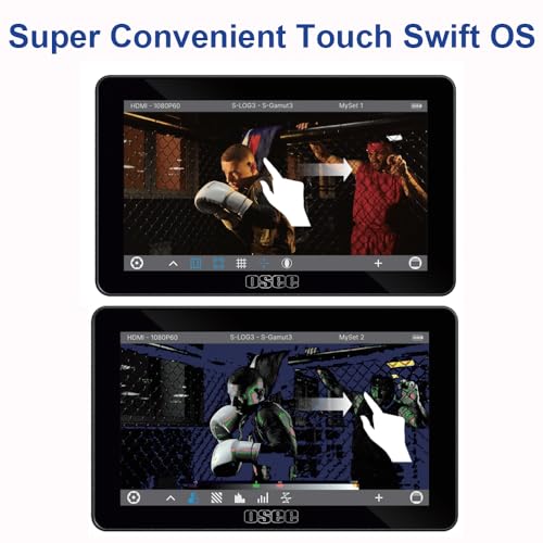 Osee Lilmon 5 High Bright 1000nit 5.5 Inch Touch Screen Camera Field Monitor,1920x1080 Director AC Monitor with 3D LUT 4K HDMI Input/Output - Image 4