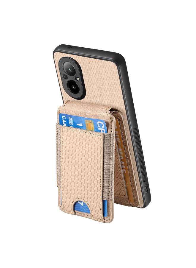 اس-توب جراب هاتف Realme C67 4G مصنوع من ألياف الكربون مع حامل عمودي قابل للطي - Image 3