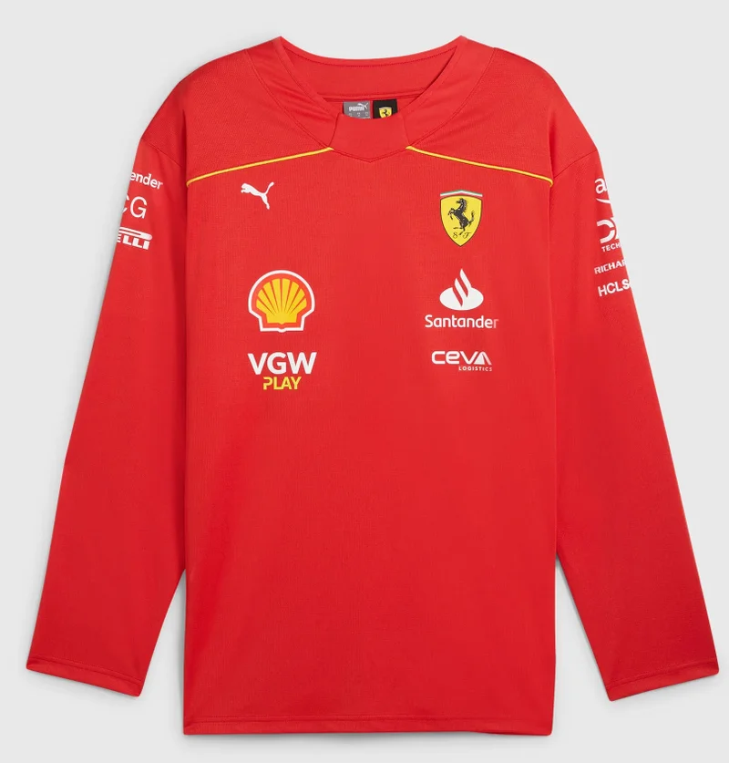 Scuderia Ferrari Scuderia Ferrari Carlos Sainz #55 Canadian Grand Prix Hockey Jersey