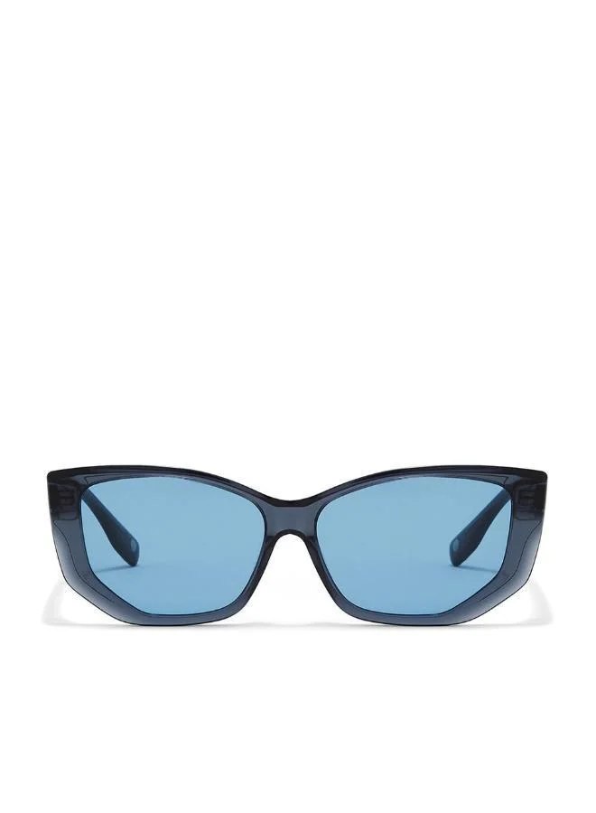 30 سندايز "٣٠صندايز بريار نظارات شمسية سداسية للنساء مع حماية  (أزرق، أزرق)"