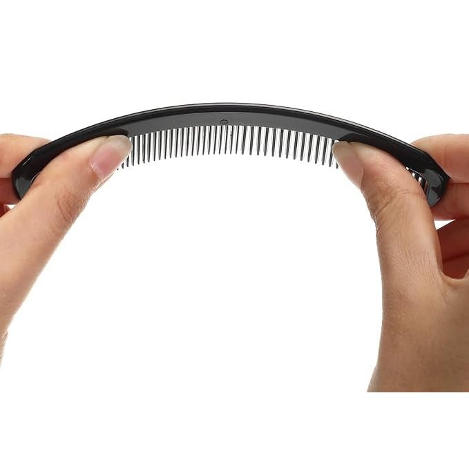 LUXXII (6 Pack) 5" Pocket Hair Comb Beard & Mustache Combs for Men's Hair Beard Mustache and Sideburns - Image 2