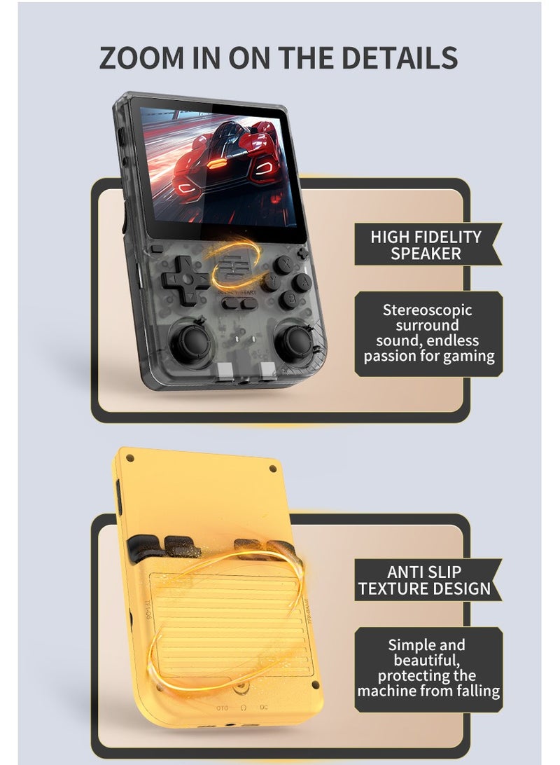 V20 Retro Handheld Game Console with 64G TF Card, A133Plus Chip Open-Source System 3.5-Inch IPS HD Screen Video Gaming Console 5000mAh Gift Retro Stickers  - Image 5