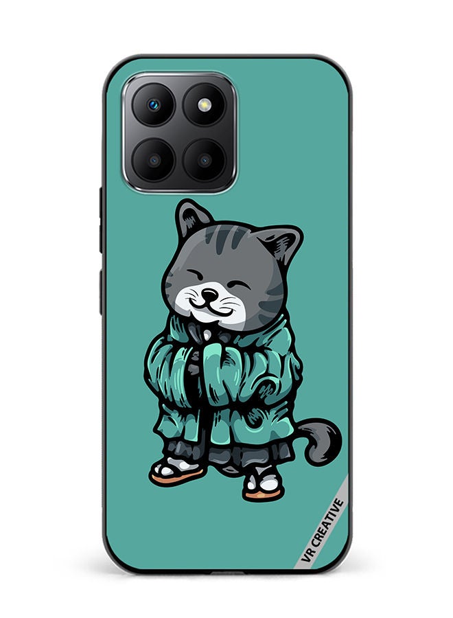 VR CREATIVE Protective Case Cover For Honor 70 Lite Kimano Cat Design Multicolour - Image 1