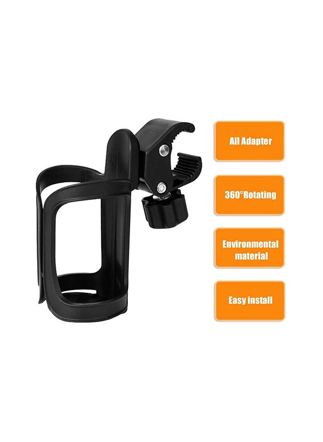 SYOSI Bicycle Water Bottle Holder Cup, Universal 360 Degrees Rotation For Baby Stroller Pushchair  - Image 2