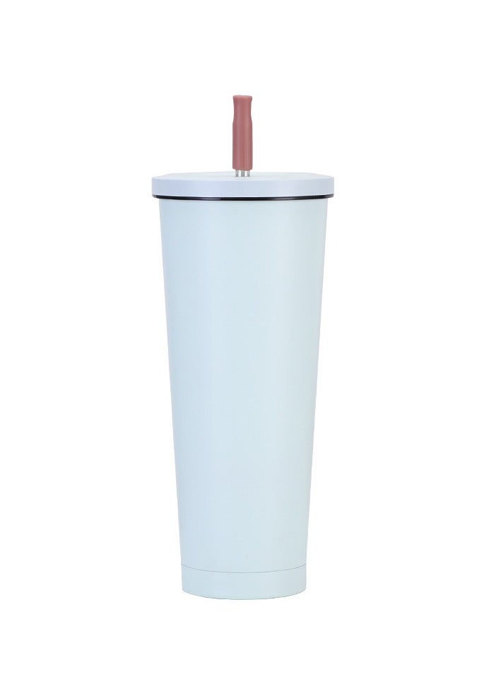 EBMINI New Double-Layer Portable Straw Insulated Cup 