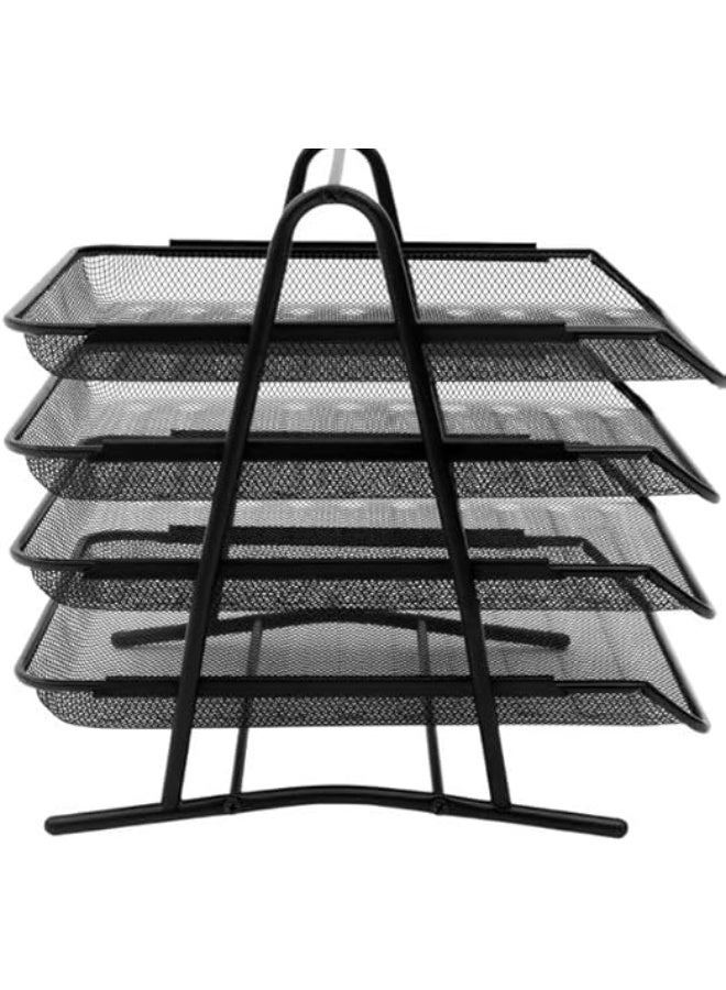 Spaceshoop 4-Drawer Metal Document Rack with Mesh Design for Documents  - Image 1