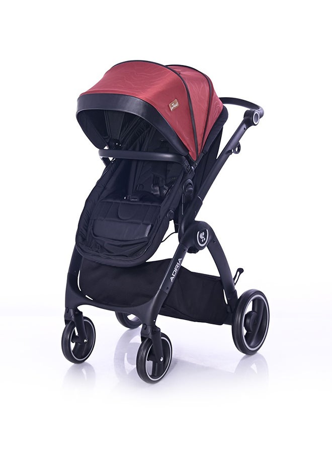 لوريلي عربة أطفال أدريا باللونين الأسود والأحمر - Image 5