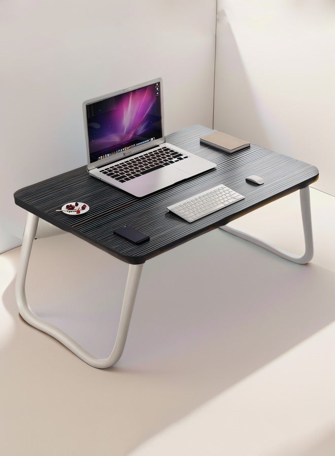 JANTENS Laptop Bed Tray Table, Foldable Laptop Bed Table, Portable Standing Desk, Foldable Laptop Tablet Table for Bed Sofa Floor (Black) - Image 4