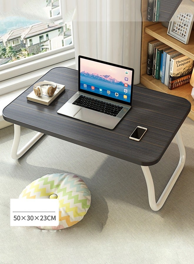 JANTENS Laptop Bed Tray Table, Foldable Laptop Bed Table, Portable Standing Desk, Foldable Laptop Tablet Table for Bed Sofa Floor (Black) - Image 5