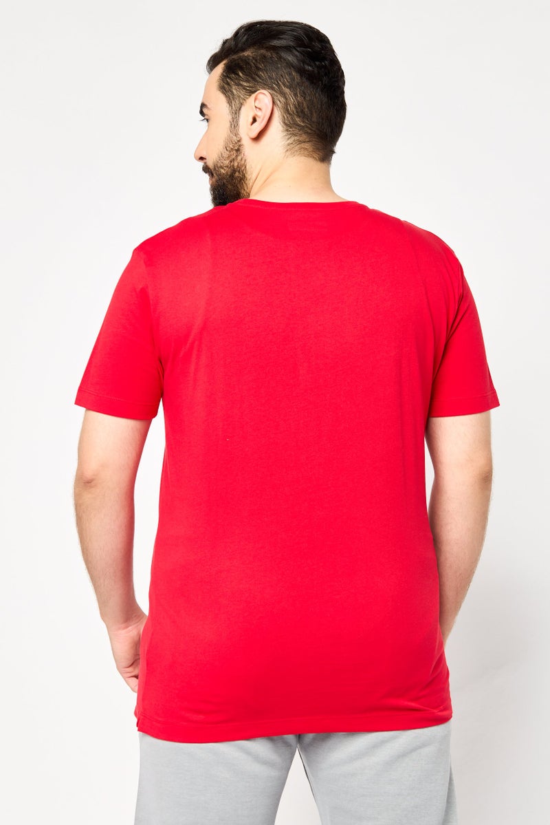 Scuderia Ferrari Men Sportswear Fit Short Sleeve Outdoor T-Shirt, Red - Image 2