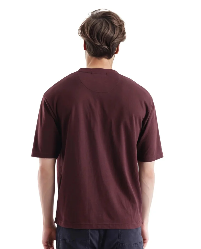Rare Rabbit Men's Graphic Print Boxy Fit T-Shirt
