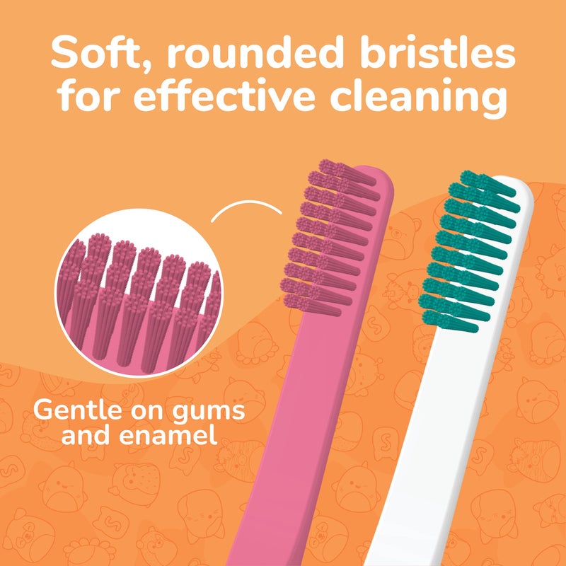 Brush Buddies Squishmallows Assorted Manual Toothbrushes, Soft Toothbrushes, Toothbrushes for Kids and Adults, 4PK - Image 4