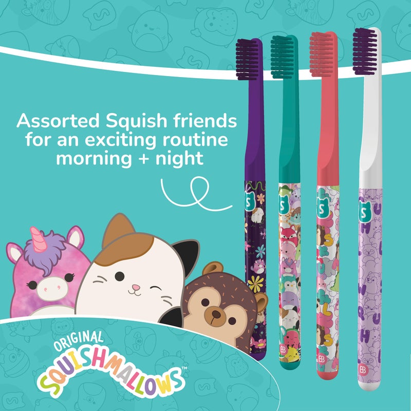 Brush Buddies Squishmallows Assorted Manual Toothbrushes, Soft Toothbrushes, Toothbrushes for Kids and Adults, 4PK - Image 5