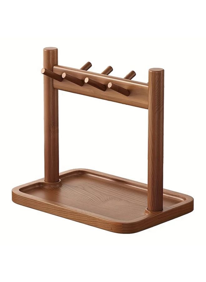 Wooden Key Holder Wall Mounted Entryway Storage Rack For Keys And Accessories - Image 1