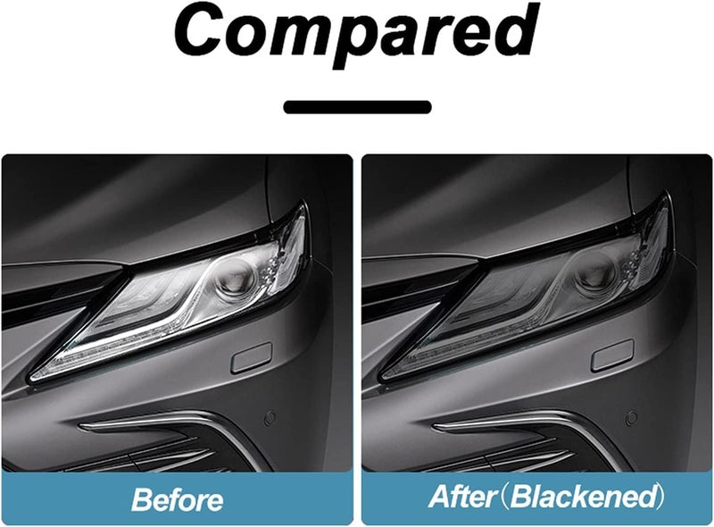 HAPPYMATES Car Light SmokeTint Film Headlight Film for Cars Auto Car Windshield Sun Shade Film (30cm x 100cm, Smoke Tint) - Image 2