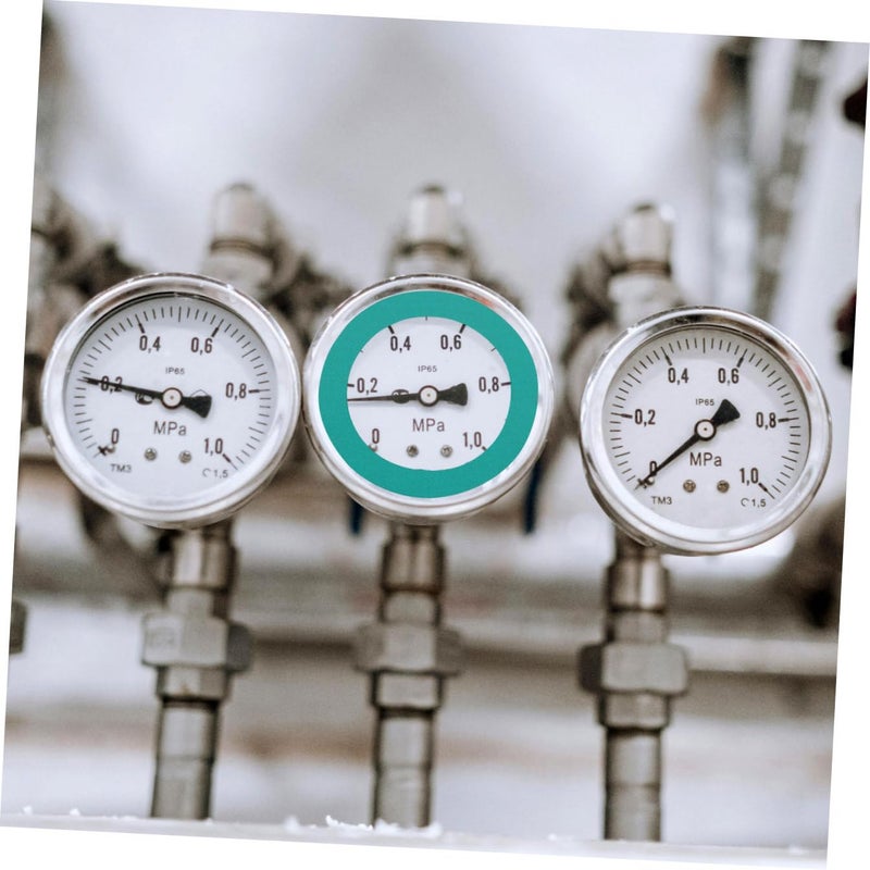 ABOOFAN 4pcs Pressure Gauge Stickers Reflective Safety Labels for Quick Identification Decals for Air Pressure Gauges Green Easy Application High Visibility - Image 5