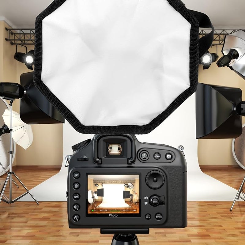 30Cm Octagonal Softbox Diffuser Portable Photography Lighting For Video Recording Studio - Image 4