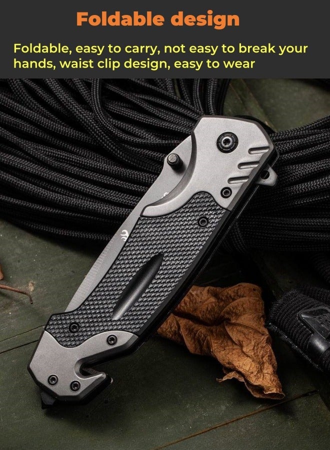 Multifunctional Stainless Steel Folding Knife G10 Handle All-Steel Portable Outdoor Folding Knife Outdoor Camping Fruit Knife