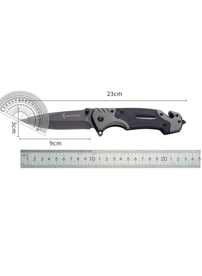Multifunctional Stainless Steel Folding Knife G10 Handle All-Steel Portable Outdoor Folding Knife Outdoor Camping Fruit Knife