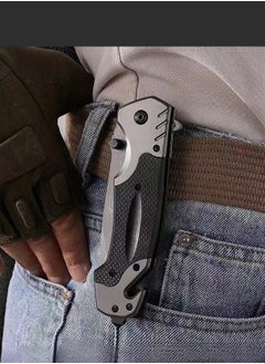Browning Multifunctional Stainless Steel Folding Knife G10 Handle All-Steel Portable Outdoor Folding Knife Outdoor Camping Fruit Knife  - Image 5