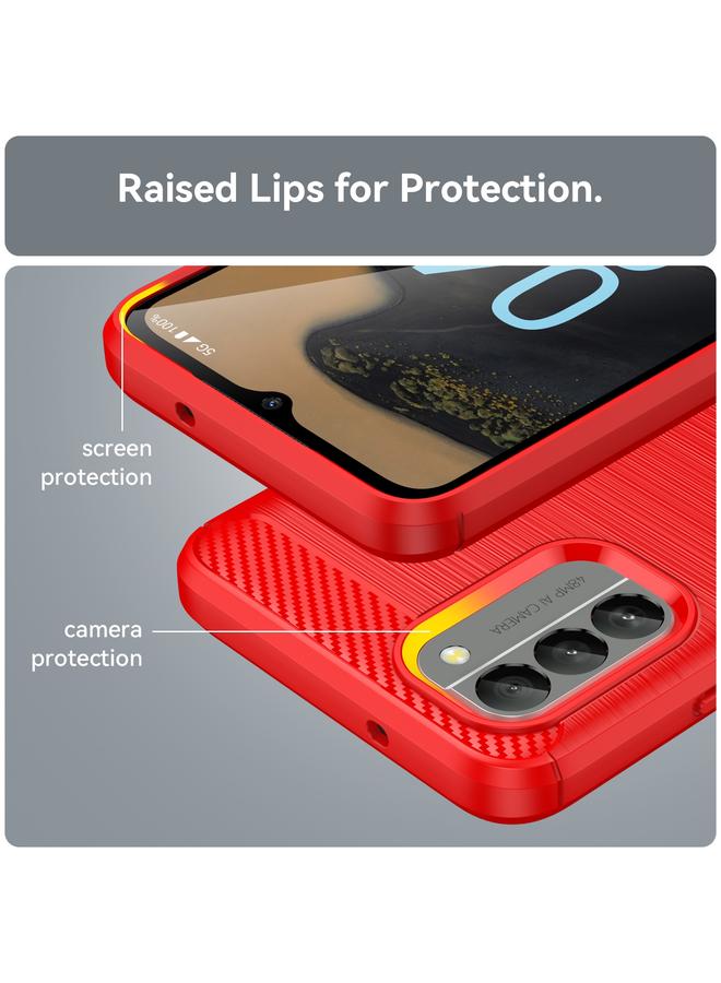 S-TOP Case For Nokia G400 5G Brushed Texture Carbon Fiber TPU Phone Case - Image 5
