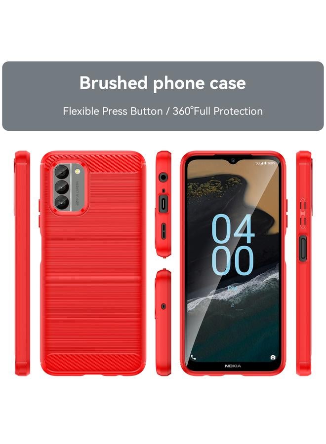 S-TOP Case For Nokia G400 5G Brushed Texture Carbon Fiber TPU Phone Case - Image 2
