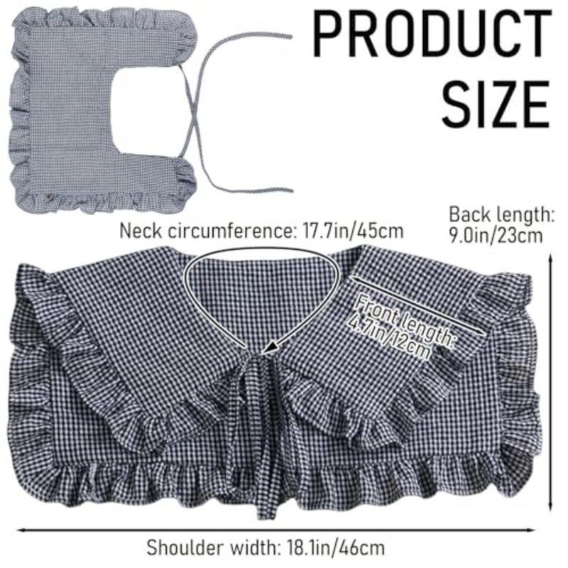 Detachable Lace Blouse for Women, Vintage Shawl Decor Choker - Image 4