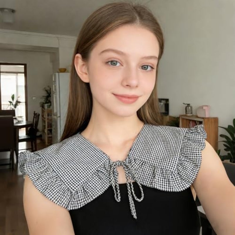Detachable Lace Blouse for Women, Vintage Shawl Decor Choker - Image 3
