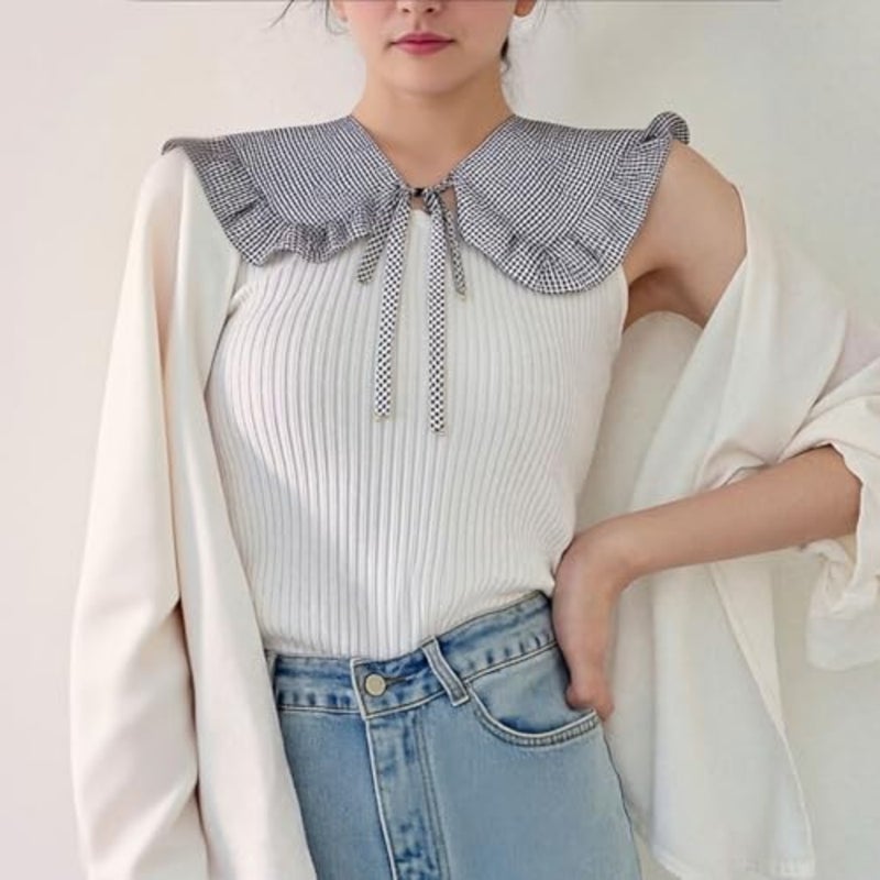 Detachable Lace Blouse for Women, Vintage Shawl Decor Choker - Image 2