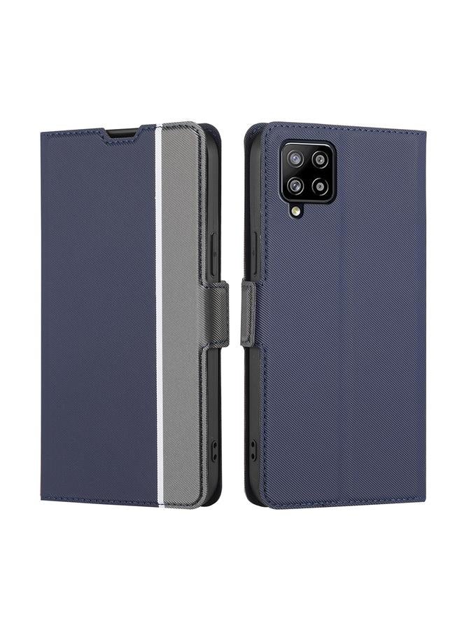 S-TOP Case For Samsung Galaxy A42 5G Twill Texture Side Button Leather Phone Case - Image 1