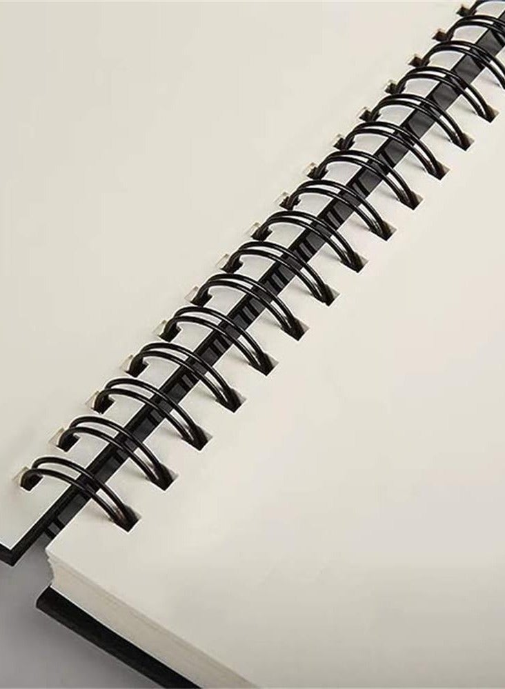 3:1 Pitch Double Loop Wire Binding Rings, 7.9mm Spine Diameter, 34 Holes, Black, 100pcs/Box - Image 3