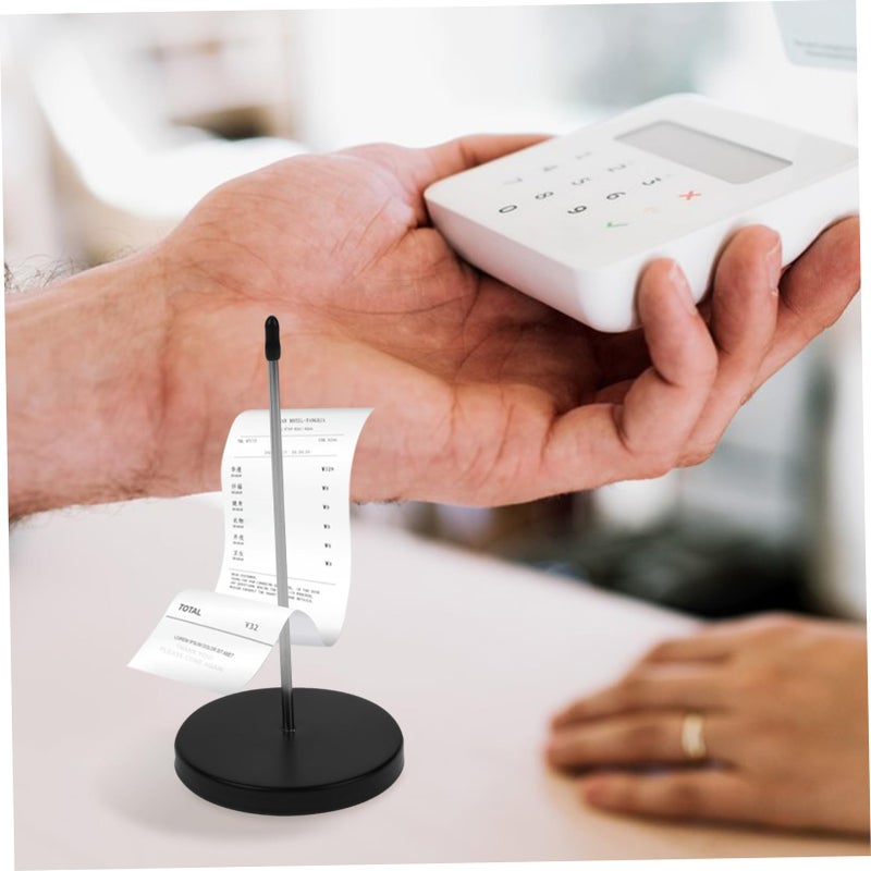 4pcs Stainless Steel Receipt Spike Holder Bill Organizer for Restaurant Office Desk - Image 4