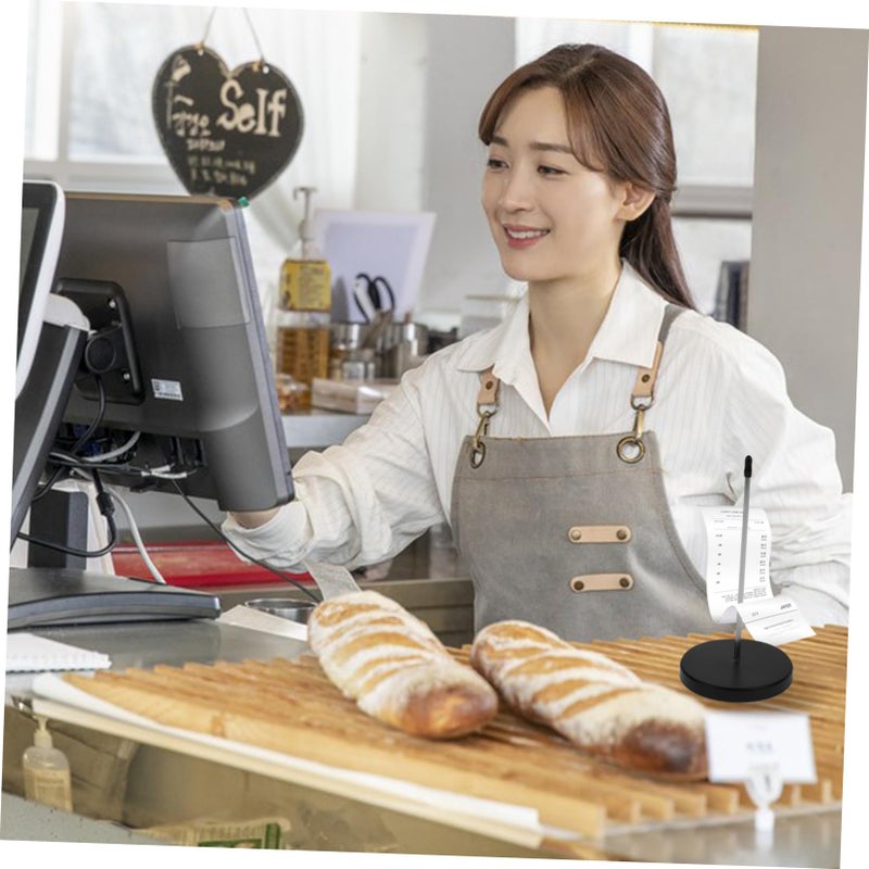 4pcs Stainless Steel Receipt Spike Holder Bill Organizer for Restaurant Office Desk - Image 3
