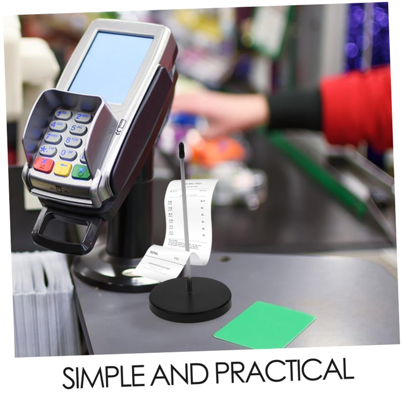 4pcs Stainless Steel Receipt Spike Holder Bill Organizer for Restaurant Office Desk - Image 5