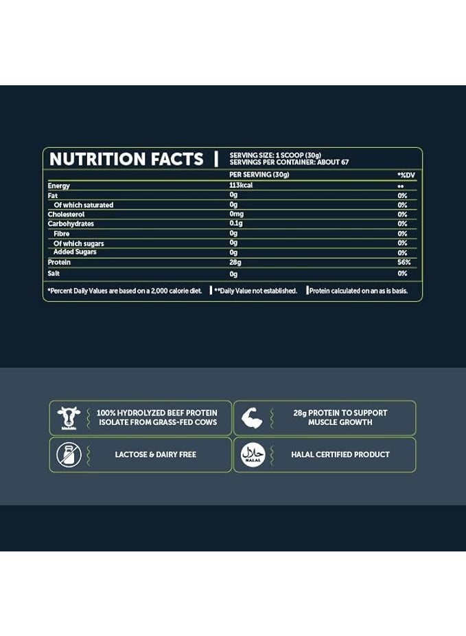 Basix Clear Beef Protein Isolate Vimtonic 33 Servings,998g – Refreshing High-Protein Lean Muscle Drink - Image 2