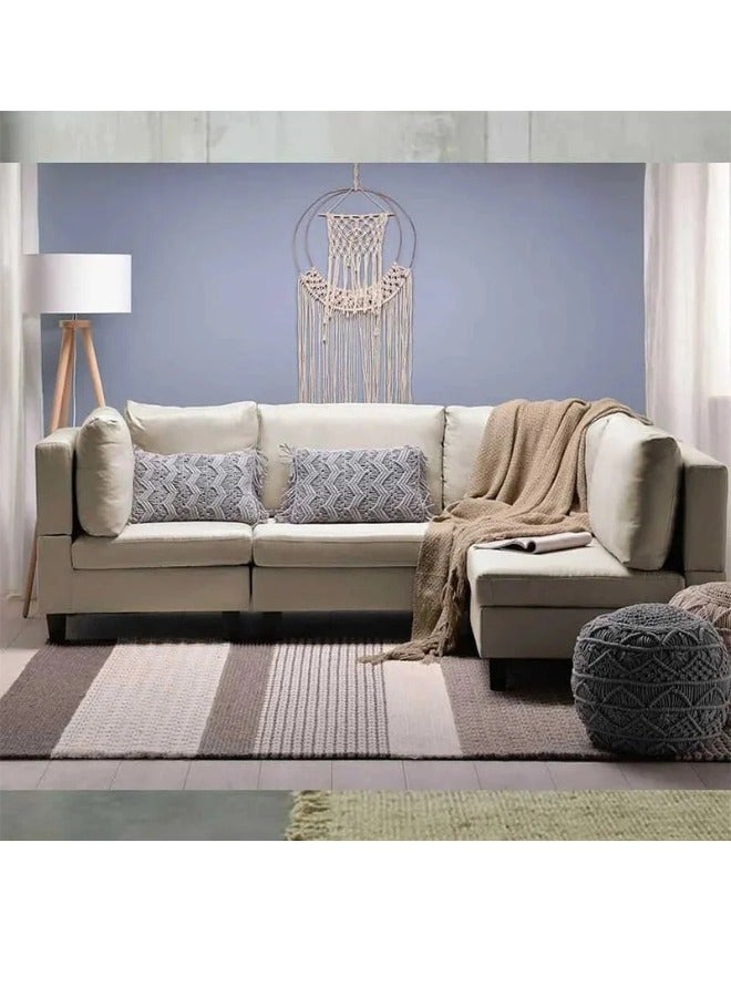 KUSTOMDECO L Shaped Corner Sofa - Customizable Sectional Sofa for Living Room, Premium Upholstery, L-Shape Design - Image 1