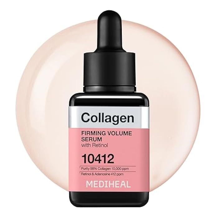 Mediheal Collagen Firming Volume Serum with Retinol 1.35 fl oz - Face Serum for Korean Glass Skin Look, Anti-Wrinkle, Pore Care & Long-Lasting Hydration - Image 1