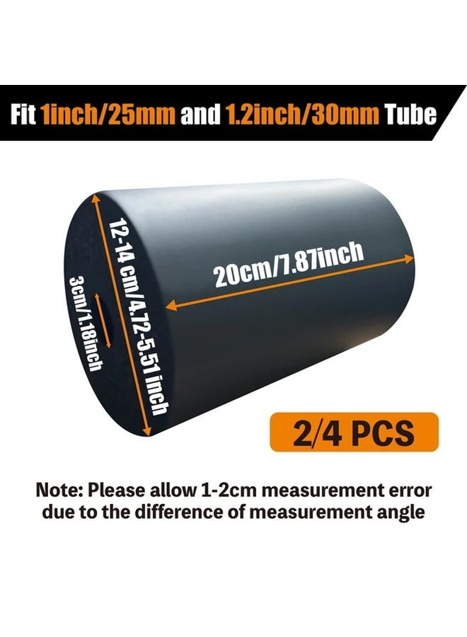 High Density Foam Roller Pad Replacement 4pcs Set 7 9 x 4 8 x 1 2 Inches For Gym Equipment - Image 3